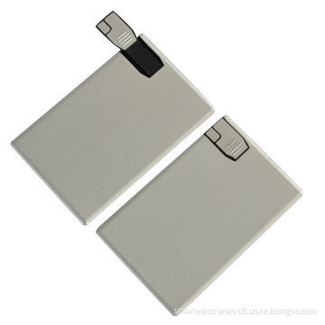 Metal Card USB Flash Drives, 64MB-128GB, High Speed, Web-keys, Free Custom, Grade A, Free Printing